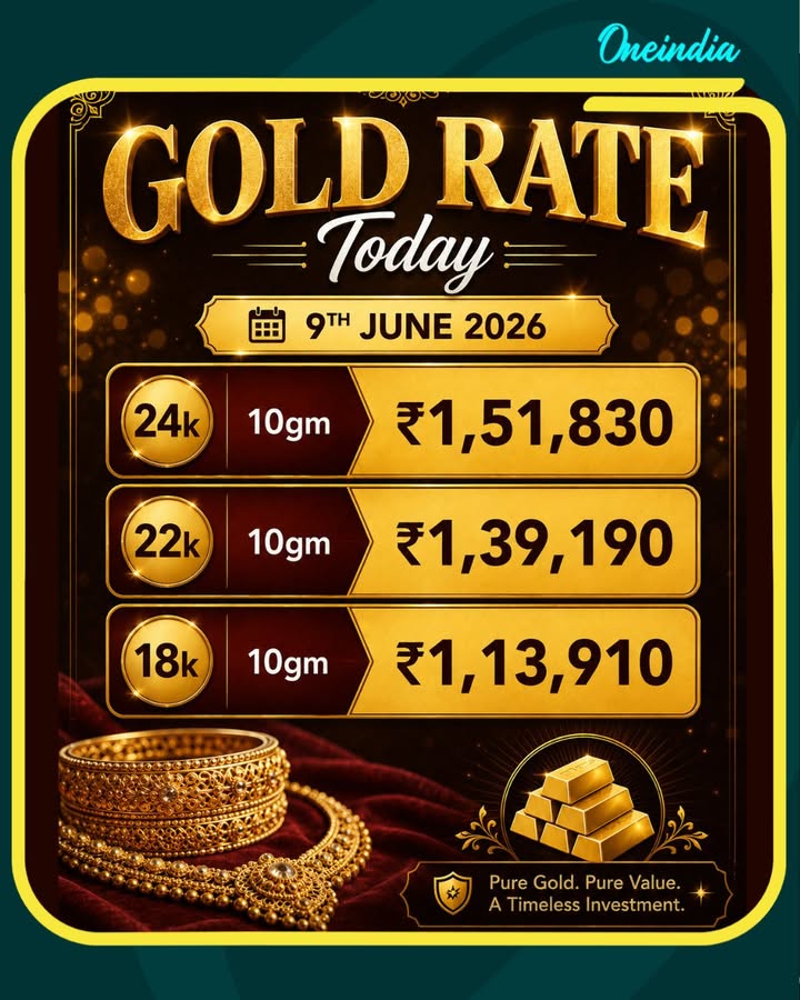 Gold Rate Today, 9th June 2026