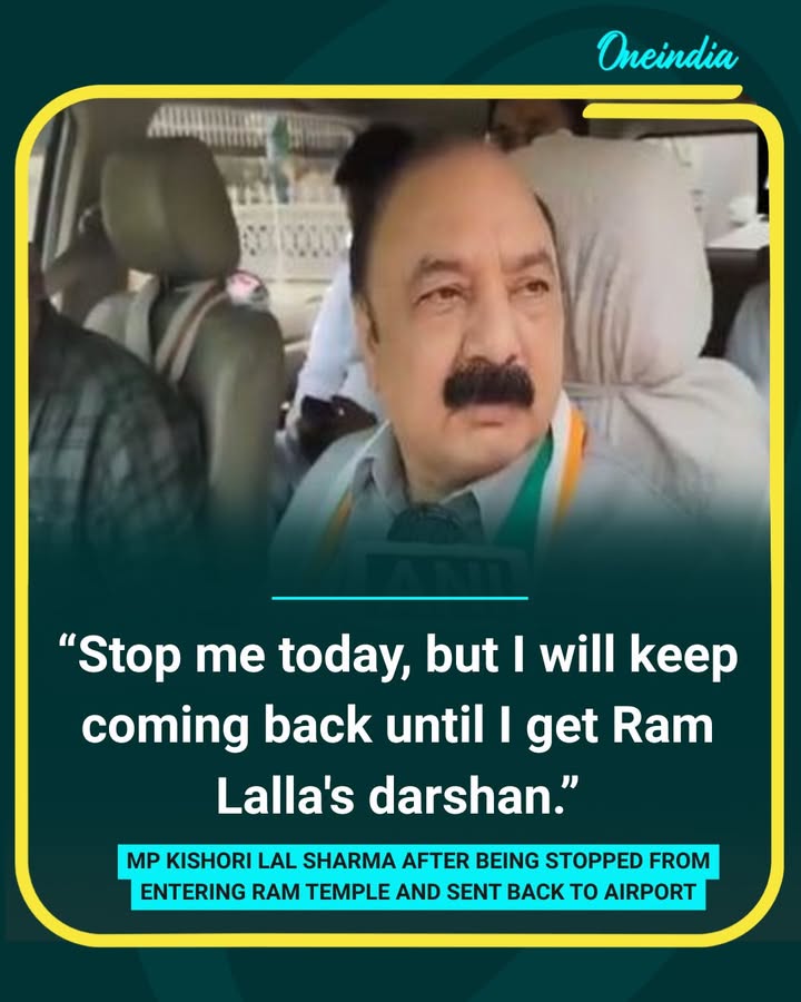Kishori Lal Sharma Says He Will Keep Returning Until He Gets Ram Lalla Darshan