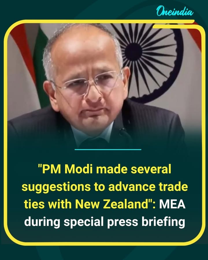 India is looking to deepen its economic partnership with New Zealand, with the MEA revealing that Prime Minister Narendra Modi proposed several measures to strengthen bilateral trade and unlock new opportunities for growth and cooperation.