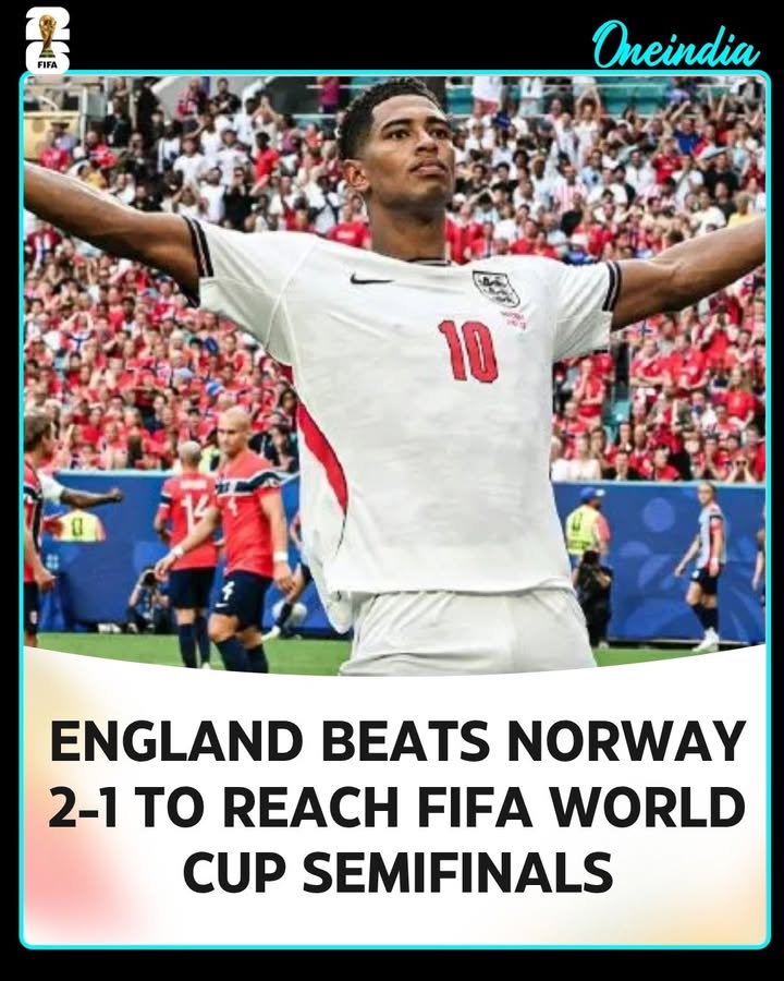 England booked their place in the FIFA World Cup semifinals after a thrilling 2-1 victory over Norway in the quarterfinals. The Three Lions held their nerve in a closely contested encounter, securing a place in the last four as they continue their quest for World Cup glory.