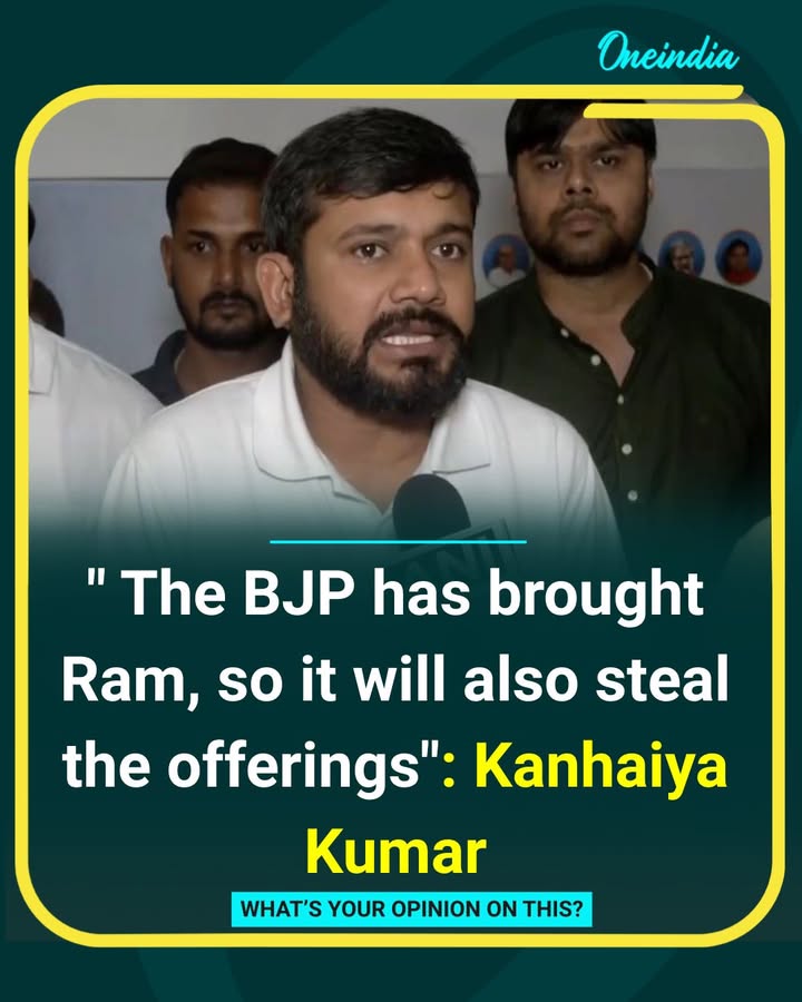 Kanhaiya Kumar Targets BJP Over Temple Offerings Remark