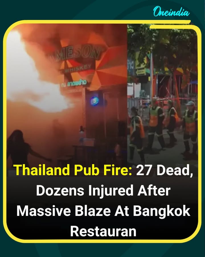 A massive fire tore through a pub-restaurant in Bangkok, Thailand, killing 27 people and injuring dozens more. Emergency teams rushed to the scene to rescue those trapped and bring the blaze under control. Authorities have launched an investigation to determine the cause of the devastating fire.