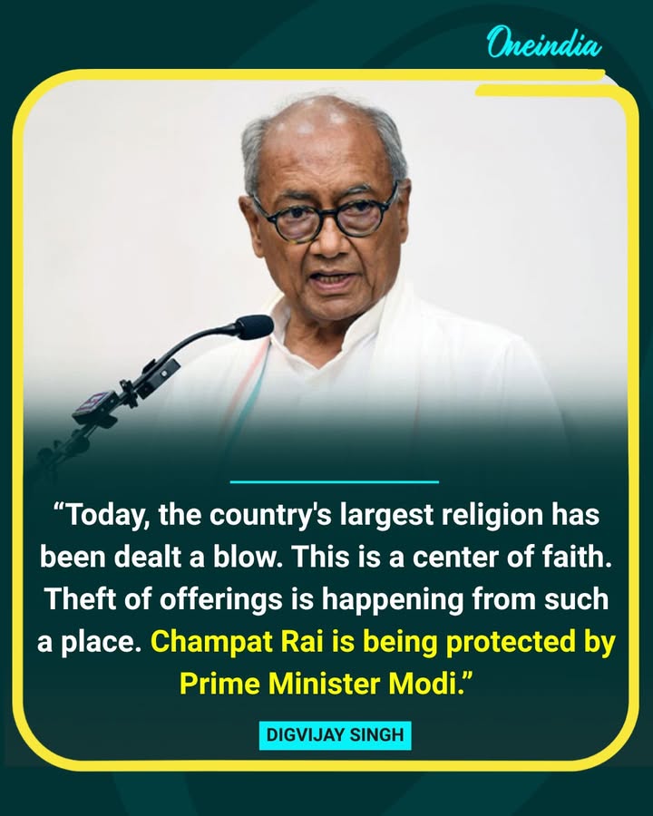 Digvijaya Singh Targets PM Modi Over Ram Mandir Donation Row