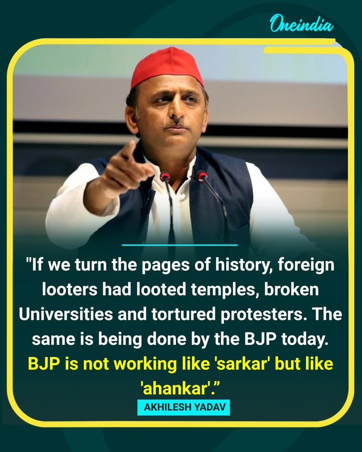Akhilesh Yadav Slams BJP Over Protest Handling