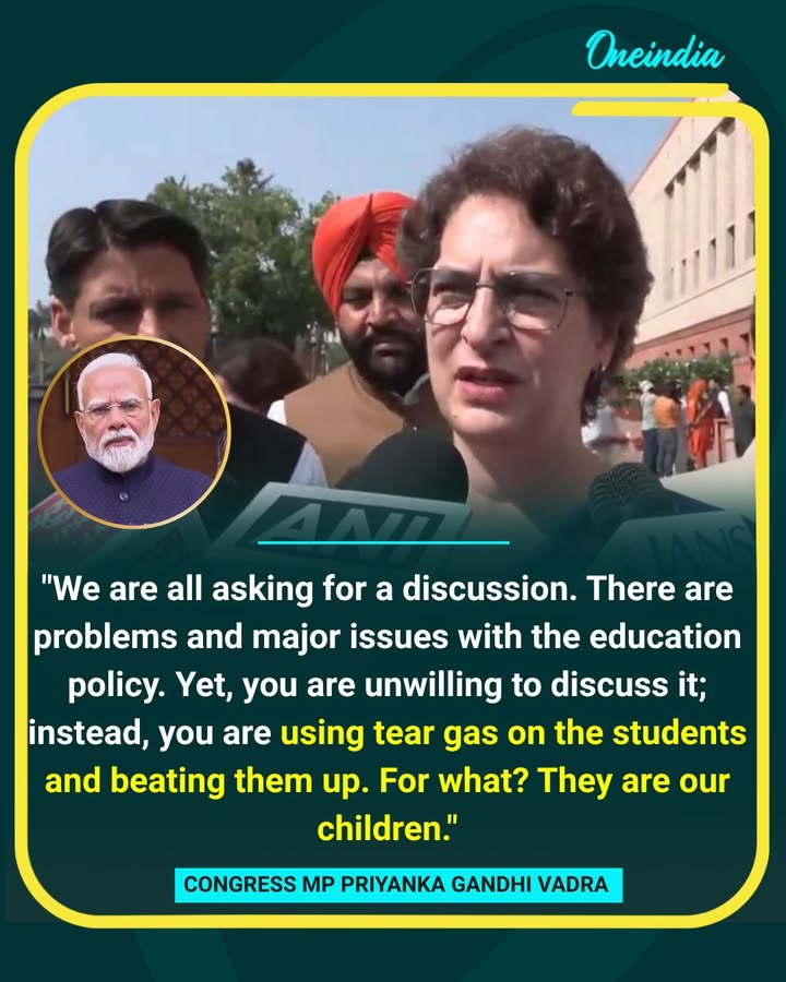 Priyanka Gandhi Slams Govt Over Student Protest