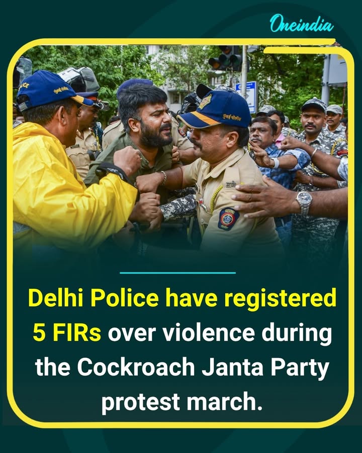 Delhi Police have registered five FIRs in connection with the violence during the CJP protest march and said more cases may follow as suspects are identified through CCTV footage.
