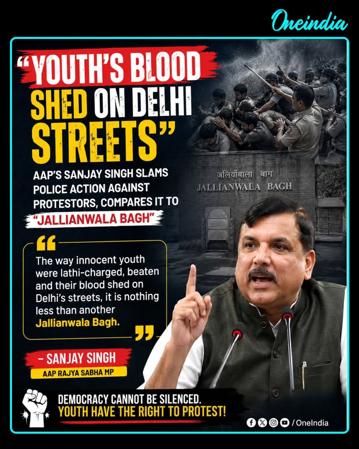 Sanjay Singh Slams Police Action on Student Protest