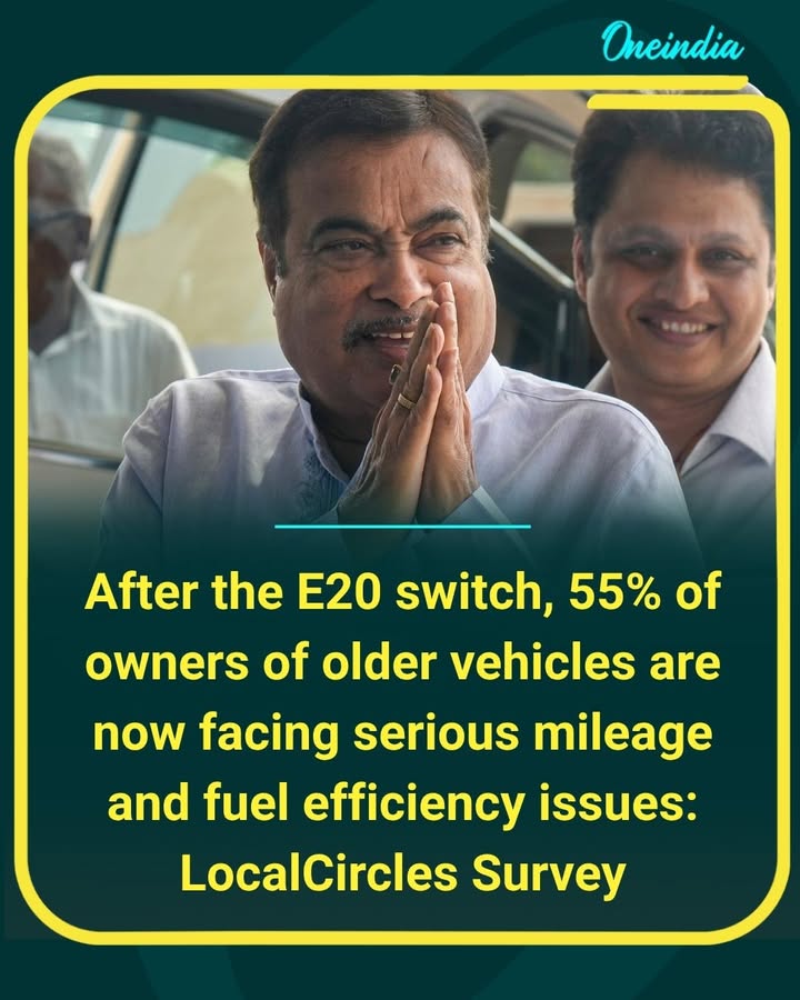 A new survey suggests many owners of older vehicles are experiencing lower mileage and reduced fuel efficiency after the E20 fuel rollout, reigniting the debate over fuel compatibility.