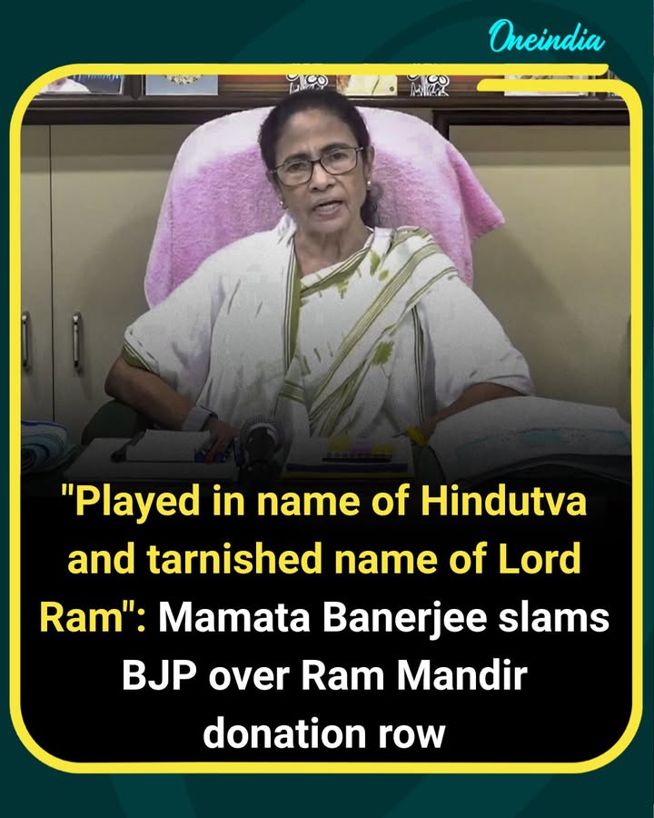 Mamata Banerjee Slams BJP Over Ram Mandir Donation Row