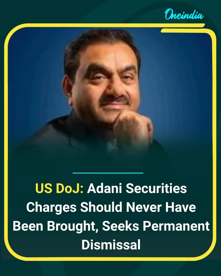 The U.S. Department of Justice has asked a federal judge to permanently dismiss the criminal case against Gautam Adani and others, arguing that the securities charges should never have been brought. The DoJ said the case was legally weak, largely centered outside the United States, and did not align with current enforcement priorities. A judge must still formally approve the dismissal.