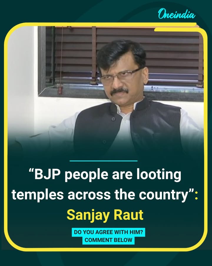 Sanjay Raut Launches Fresh Attack on BJP Over Temple Funds
