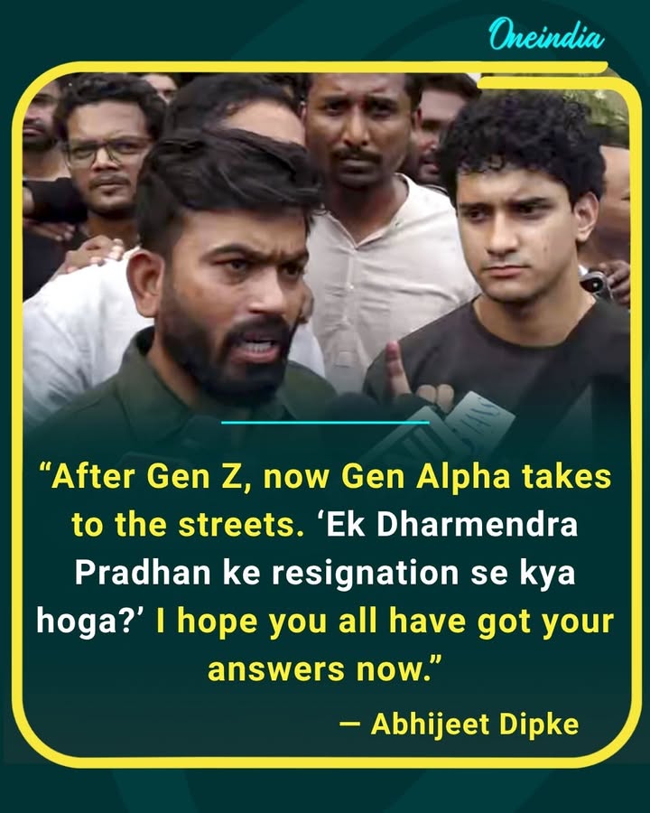 Abhijeet Dipke reacts to Gen Alpha taking to the streets, saying the question of what one resignation would change has now been answered.
