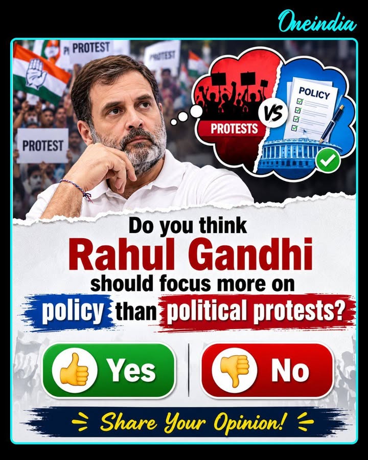 Do you think Rahul Gandhi should focus more on presenting solutions than criticising the government?