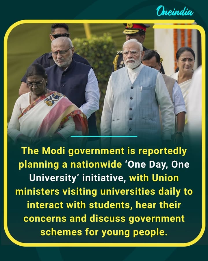 The Centre is set to take its outreach to campuses nationwide, with Union ministers reportedly visiting one university each day to engage with students and understand their concerns under the proposed ‘One Day, One University’ initiative.