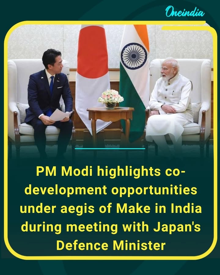 PM Modi highlights opportunities for Japan to partner with Indian defence companies and start-ups in co-development and co-production under the Make in India initiative during his meeting with Japanese Defence Minister Shinjiro Koizumi. The move aims to deepen India-Japan defence cooperation and strengthen the strategic partnership.