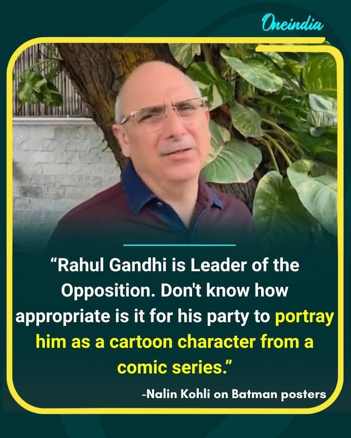 Nalin Kohli Takes Dig at Rahul Gandhi Over Batman Posters