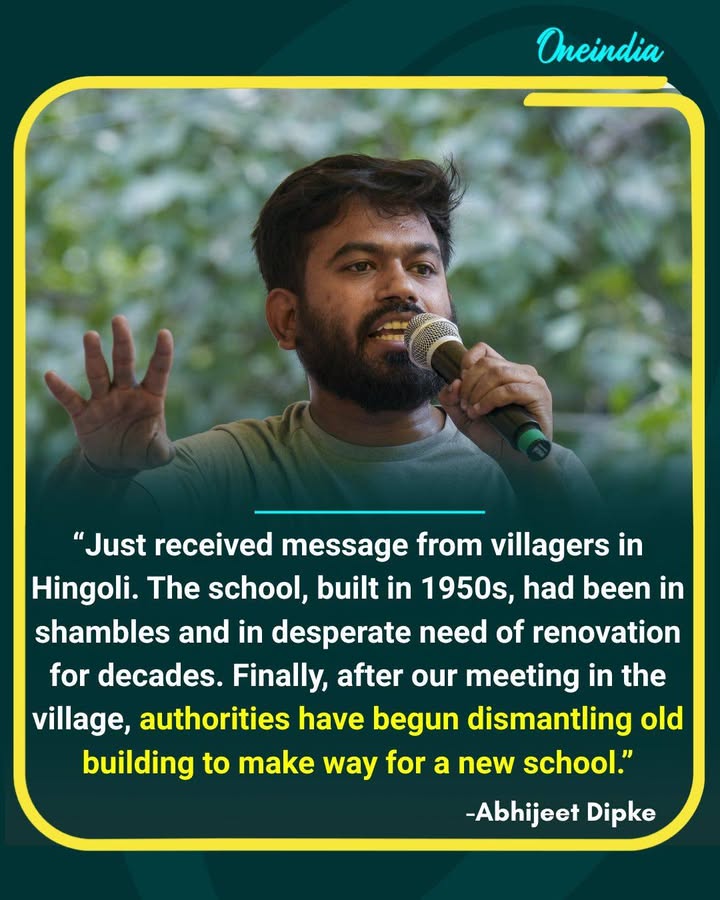 Abhijeet Dipke Says New School Construction Begins in Hingoli Village