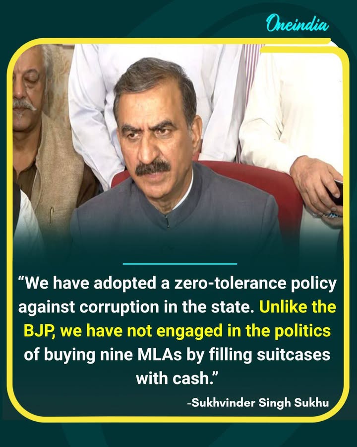 Sukhvinder Singh Sukhu Says Himachal Has Zero-Tolerance Policy on Corruption
