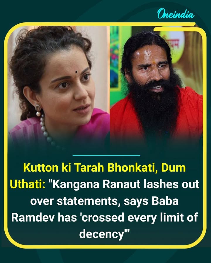Kangana Ranaut Hits Back at Baba Ramdev Over “Indecent” Remarks