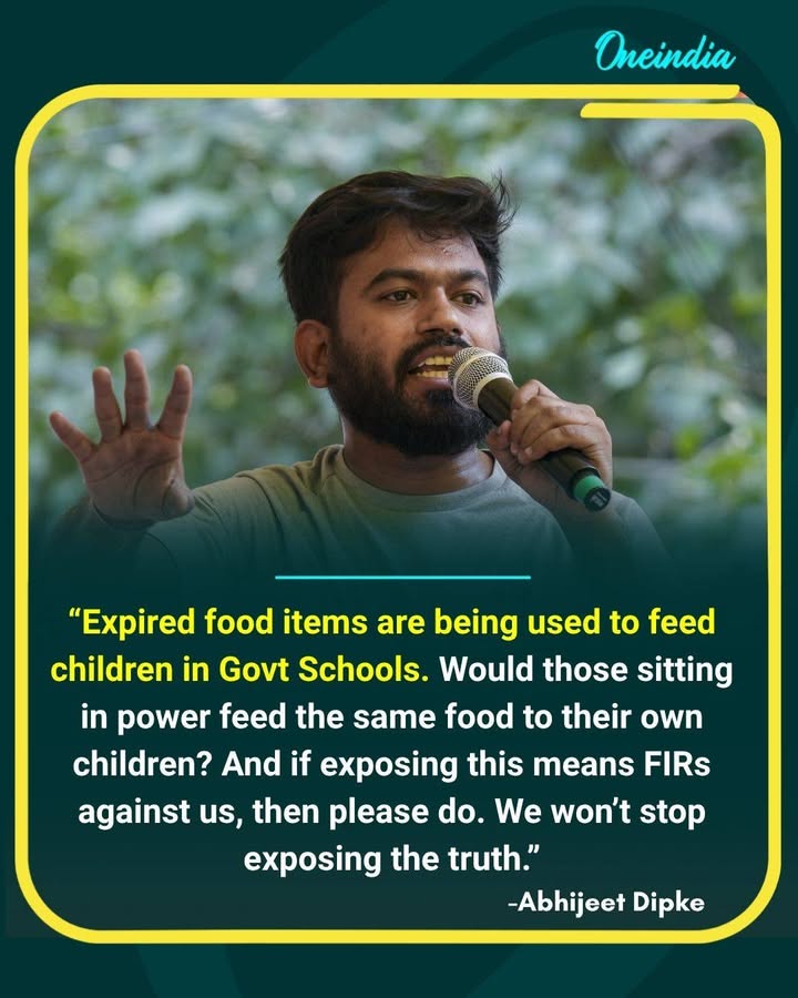 Abhijeet Dipke Raises Alarm Over Expired Food in Govt Schools