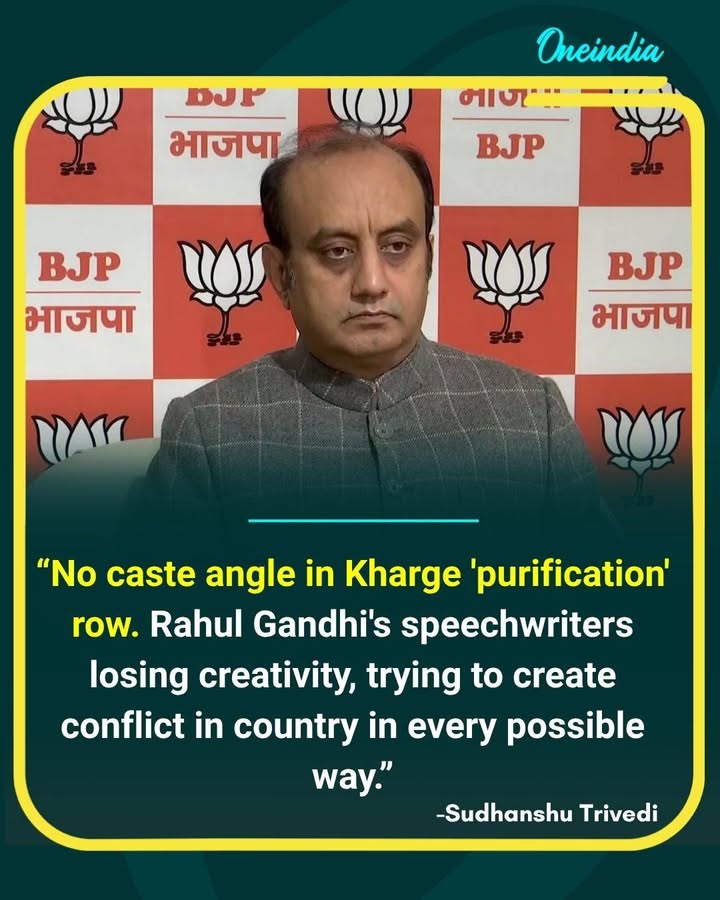 Sudhanshu Trivedi Rejects “Caste Angle” in Kharge Purification Row
