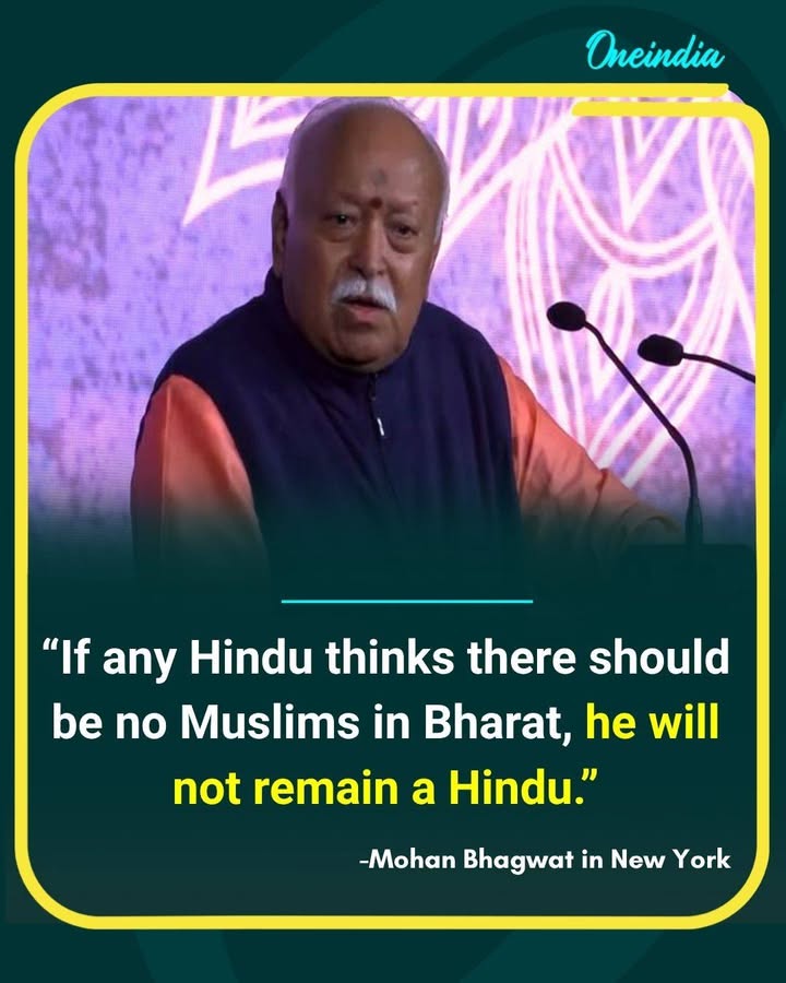 “No Muslims in Bharat?” Mohan Bhagwat Rejects Idea