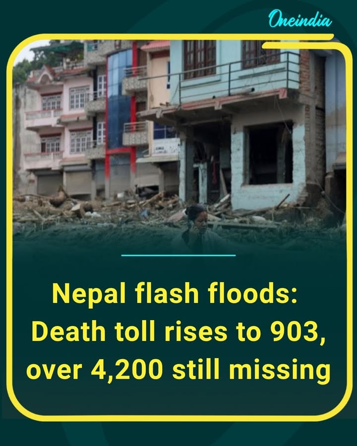 Nepal faces a devastating humanitarian crisis as the flash flood death toll climbs to 903, with more than 4,200 people still missing. Rescue teams continue a desperate search through debris and flooded areas.