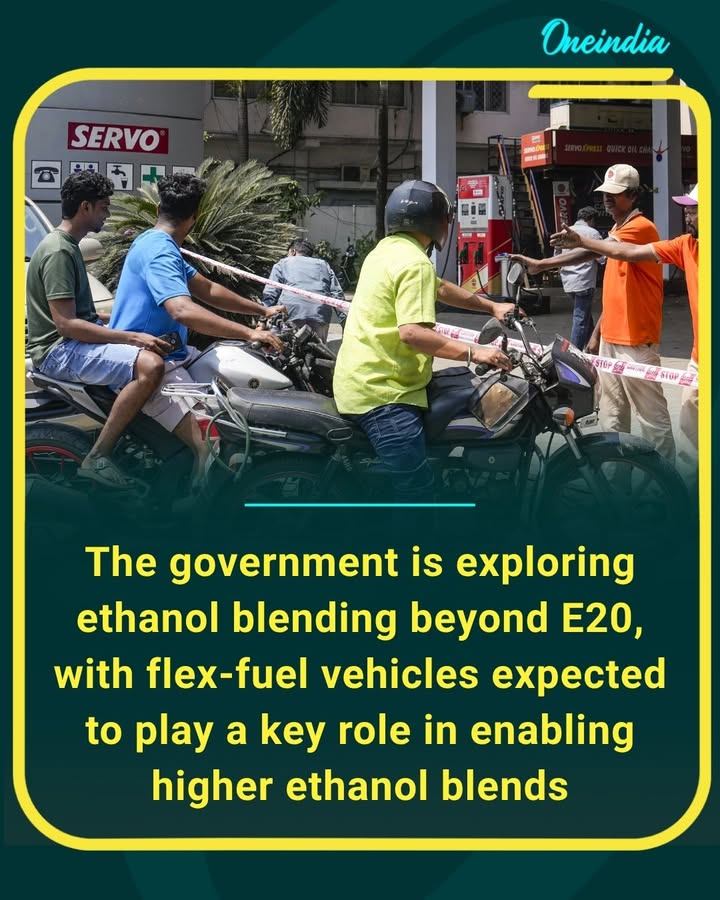 India may move beyond E20 as the government backs flex-fuel vehicles to support higher ethanol blending and reduce dependence on imported fuel.