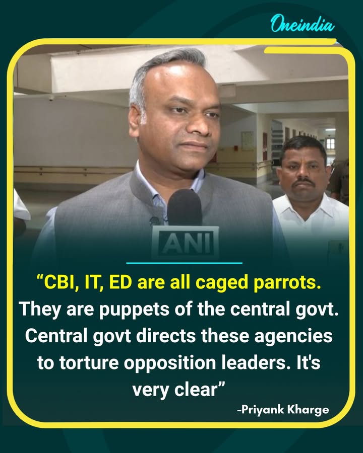 Priyank Kharge Calls Central Agencies ‘Puppets’ of the Government