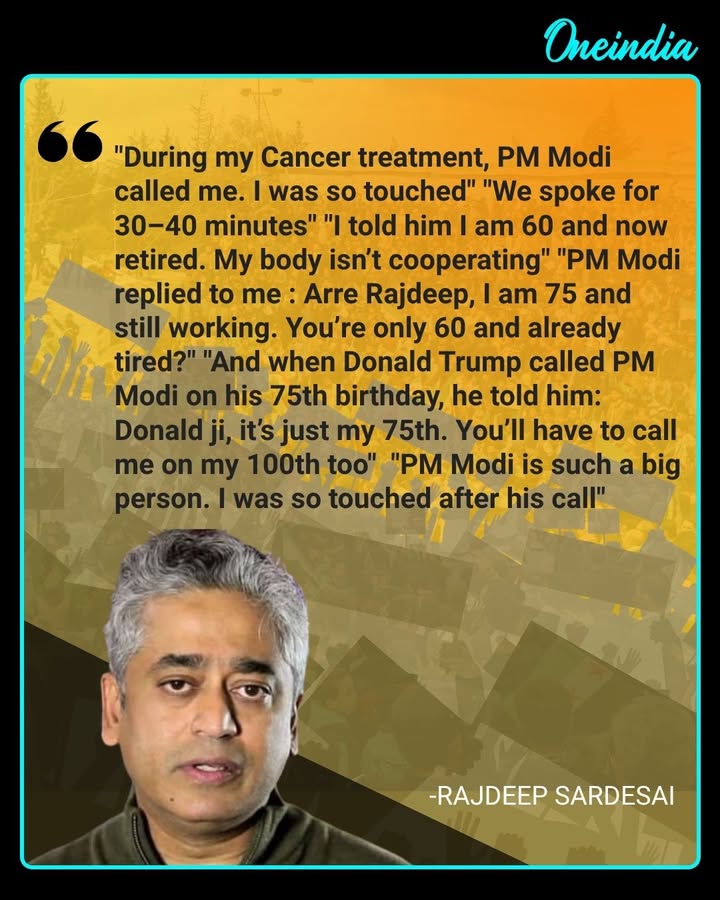 Rajdeep Sardesai Recalls Emotional Conversation With PM Modi