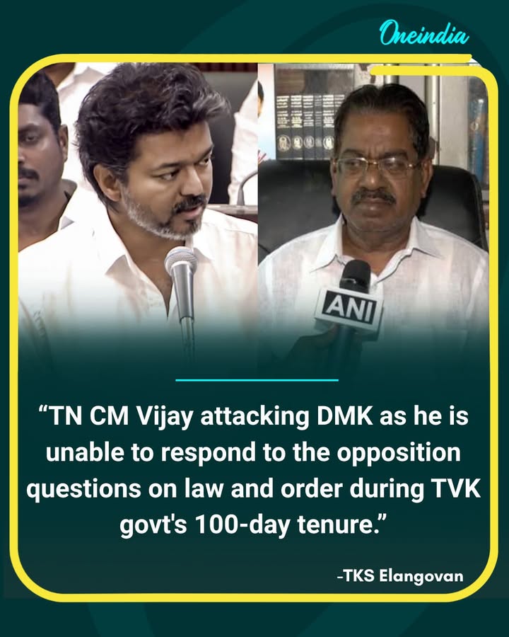 TN CM Vijay Accused of Targeting DMK Over TVK Govt’s Law and Order Record