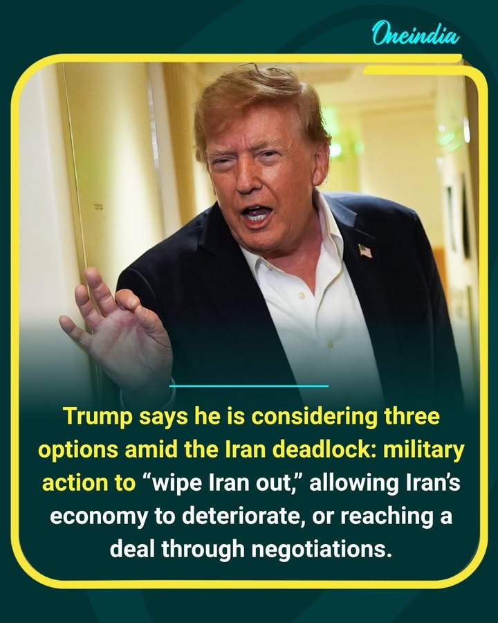 Trump signals a crucial decision ahead as tensions with Iran remain high, with options ranging from renewed talks to tougher action