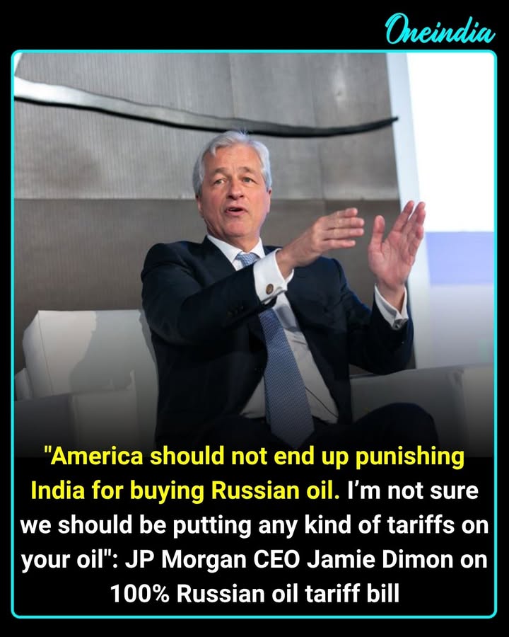 Jamie Dimon Questions US Tariffs On India Over Russian Oil