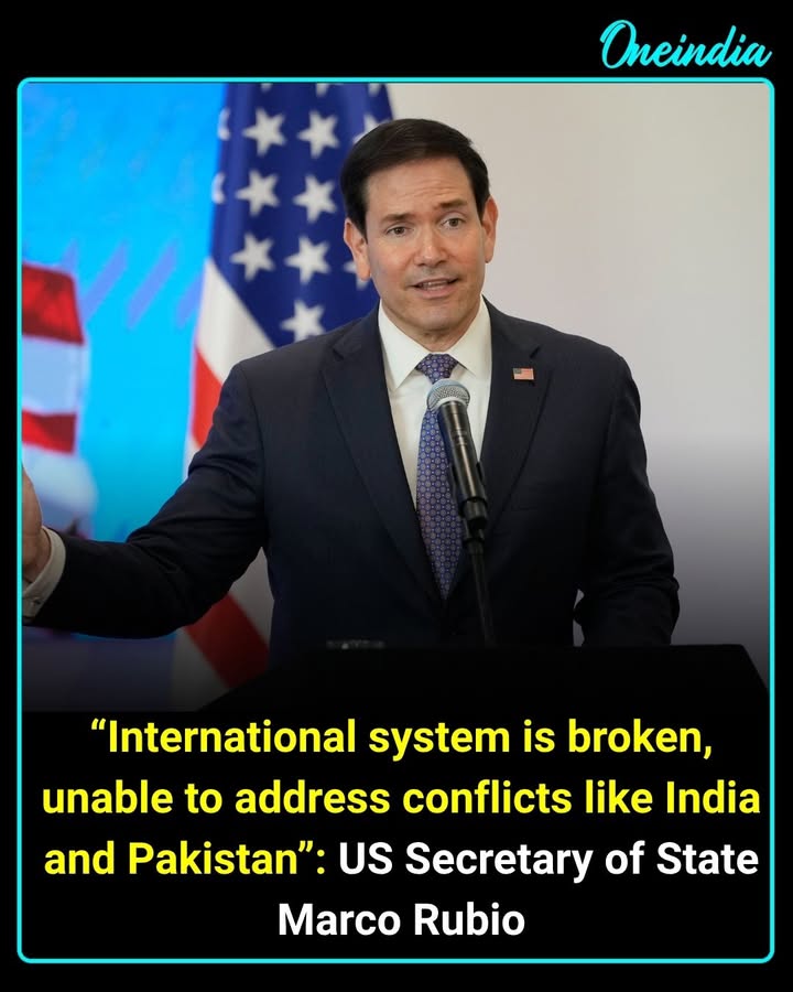 Marco Rubio Says Global System Fails to Address Conflicts Like India-Pakistan