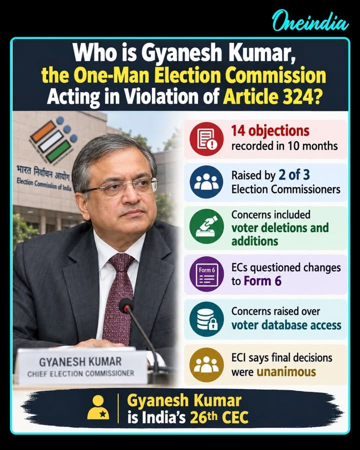 Election Commission Rift: 2 ECs Objected To Decisions Under Gyanesh Kumar