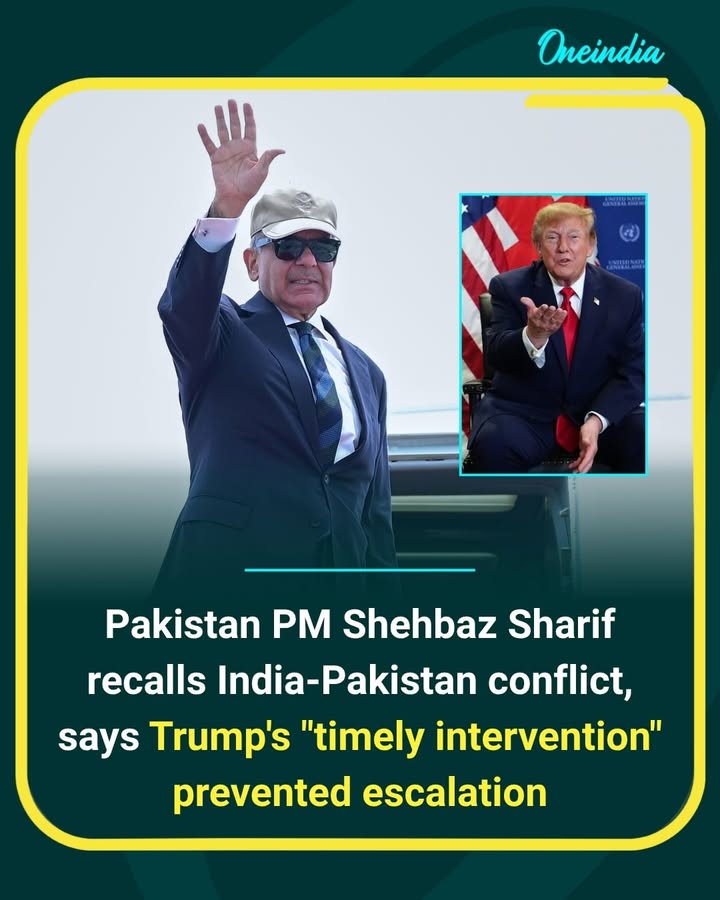 Pakistan PM Shehbaz Sharif, in his UNGA address, credited US President Donald Trump’s “timely intervention” with helping prevent further escalation during the 2025 India-Pakistan conflict.
