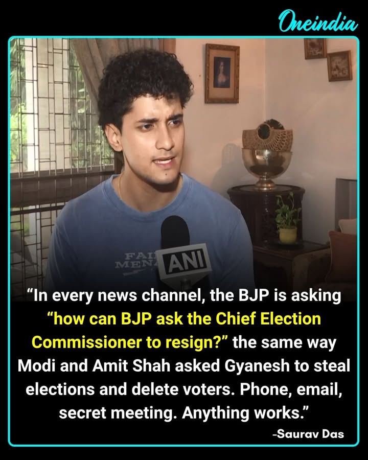 Saurav Das Alleges BJP Pressured CEC Gyanesh Kumar