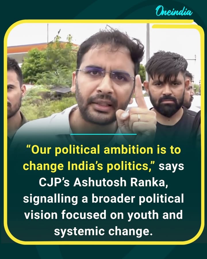 CJP’s Ashutosh Ranka says the group’s ambition goes beyond raising student issues — it wants to bring a larger change to India’s political landscape. With youth, education and systemic reforms at the centre, CJP appears to be eyeing a bigger role in public life