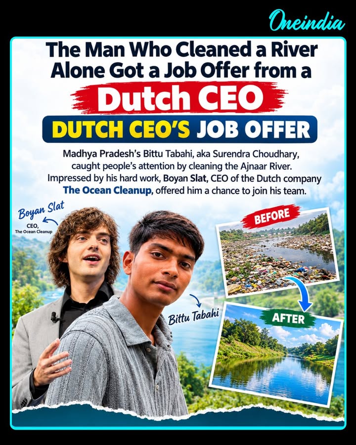 Man Who Cleaned River Alone Gets Job Offer From Dutch CEO