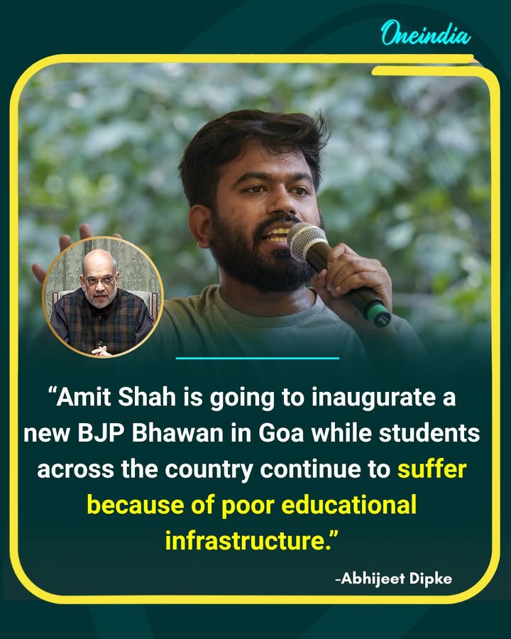 “Students Suffer While BJP Inaugurates New Bhawan”: Abhijeet Dipke