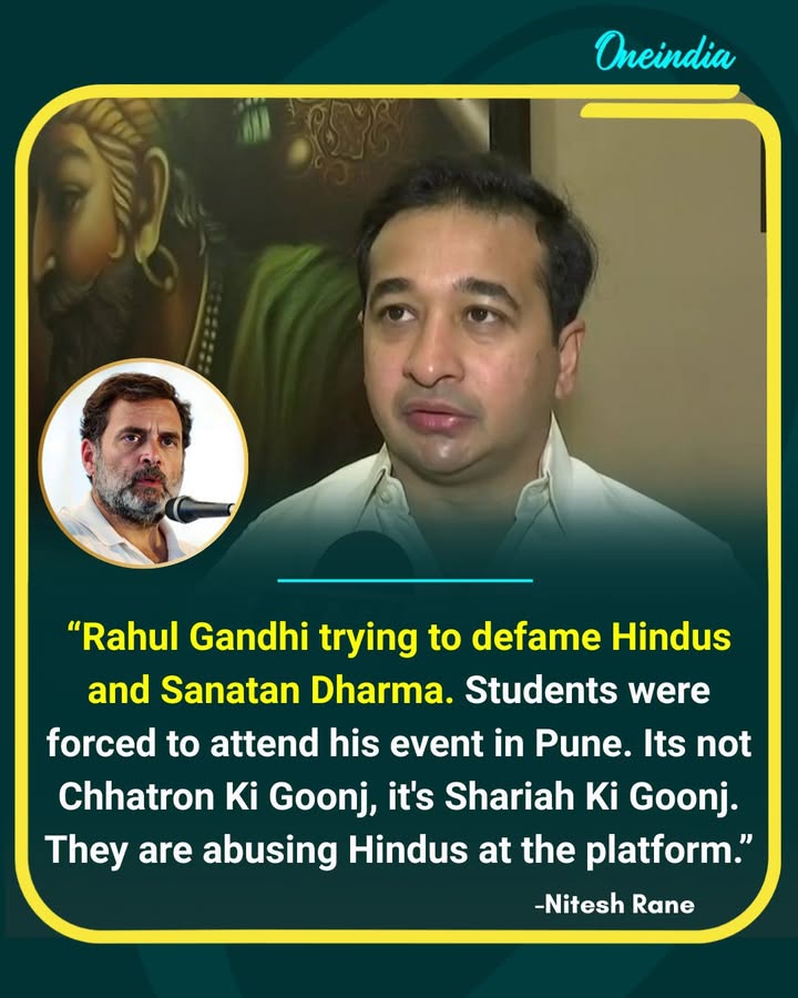 Nitesh Rane Slams Rahul Gandhi Over ‘Chhatron Ki Goonj’ Campaign