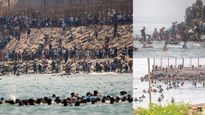 மொரோக்கோவில் கடும் பஞ்சம்.. கடலில் நீந்தி ஸ்பெயினுக்குள் நுழையும் பல ஆயிரக்கணக்கான மக்கள்!