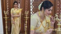 ஓணம் நாளில் விளக்கு பக்கத்தில் மீனா.. சொல்லாமல் சொல்லுவது இதுதானா? ரசிகர்கள் சொன்ன வார்த்தை 