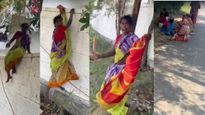 சூலூரில் வீட்டின் சுவர் ஏறி குதித்துத் தப்பிய வடமாநிலப் பெண்! யார் அந்த கும்பல்! வைரலாகும் வீடியோ! 