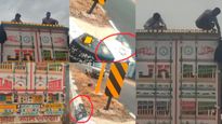 லாரி மேல பாருங்க சார்! எங்கடா இங்க இருந்த Reflectorsயை காணோம்! திண்டுக்கல்லில் வடஇந்தியர்கள் சேட்டை