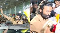 மதுரையில் தனுஷ் கைக்கு வந்த வேல்.. கோவிலில் 18 அடி அரிவாள்.. அரசியலா? அன்பா?