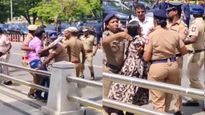 சிஎம் சார் நீதி வேண்டும்.. விஜய்யின் கான்வாய் வாகனத்தை மறிக்க முயன்றவர்களால் பரபரப்பு.. மடக்கி பிடித்த போலீசார் 