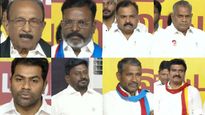 மதுராந்தகத்தில் சோகத்தில் மூழ்கிய.. தவெக கூட்டணி கட்சித் தலைவர்கள்.. முகத்தில் ஈ ஆடவில்லையே! 