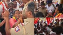தாராபுரத்தில் நாதக பேனர் அகற்றம்.. காவல் நிலையத்தை முற்றுகையிட்ட தம்பிகள்! பின்னணியில் நடந்தது என்ன? 