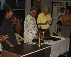 Shivashankar Baba Lights the Lamp